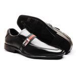 Sapato Social Masculino Calvest em Couro Preto-80F062