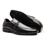 Sapato Social Masculino Calvest em Couro Preto-80F059