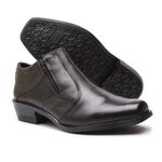 Bota Social Masculina em Couro Preto-1920F065