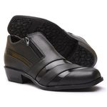 Bota Social Masculina em Couro Preto-1920F051