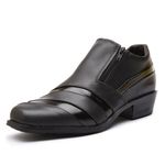 Bota Social Masculina em Couro Preto-1920F051