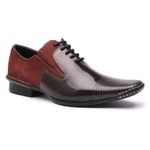 Sapato Social Masculino Calvest em Couro Bordo de amarrar -1750F025