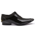 Sapato Social Masculino Calvest em Couro Preto de amarrar-1750F021
