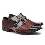 Sapato Social Masculino Calvest em Couro Bordo-1930F027