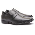 Sapato Flex-System Masculino Calvest em Couro Preto - 1700F001