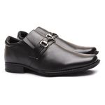 Sapato Flex-System Masculino Calvest em Couro Preto - 1700F002