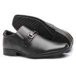 Sapato Flex-System Masculino Calvest em Couro Preto - 1700F002