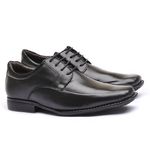 Sapato Flex-System Masculino Calvest em Couro Preto de amarrar - 1700F019