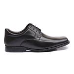 Sapato Flex-System Masculino Calvest em Couro Preto de amarrar - 1700F019