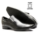 Sapato Social Masculino Calvest em Couro de Calçar Preto Estilo Italiano - 1100D760