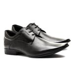 Sapato Social Masculino Calvest em Couro Preto Estilo Italiano de Amarrar - 1100D762