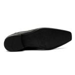 Sapato Social Masculino Calvest em Couro Preto Estilo Italiano de Amarrar - 1100D762