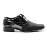 Sapato Social Masculino Calvest com Textura TMD de amarrar - 2320D450 Preto
