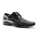Sapato Social Masculino Calvest com Textura TMD de amarrar - 2320D450 Preto