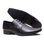 Sapato Social Calvest em Couro Carneiro de amarrar -1100D347-PTO