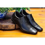 Sapato Social Masculino Calvest em Couro de Calçar Preto Tradicional - 2305B461