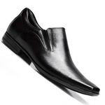 Sapato Social Masculino Calvest em Couro de Calçar Preto Tradicional - 2305B461