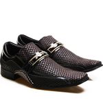 Sapato Social Masculino Calvest em Couro Snake Café 1930C229