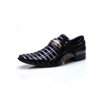 Sapato Social Masculino Calvest em Couro Preto Detalhado em Verniz 1930C592