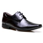 Sapato Social Masculino Calvest em Couro Preto Tradicional de Amarrar - 2305B848-PTO