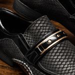 Sapato Social Masculino Calvest em Couro Snake Preto - 1930C229