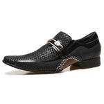 Sapato Social Masculino Calvest em Couro Snake Preto - 1930C229