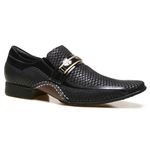 Sapato Social Masculino Calvest em Couro Snake Preto - 1930C229