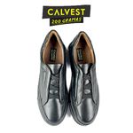 Sapatênis Masculino 200 gramas em Couro Carneiro 84F225 preto