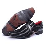Sapato Social Masculino Calvest em Couro Preto - 1930F235 preto