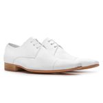 Sapato Social Masculino Bigioni Clássico 307 Mestiço Branco
