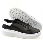 Tênis Masculino em Material Tecnológico Preto 3006