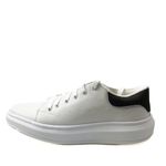 Tênis Masculino em Material Tecnológico Branco 3006