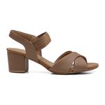 Sandalia Feminina Nude Usaflex