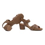 Sandalia Feminina Nude Usaflex
