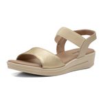 Sandália Feminina Usaflex Dourado
