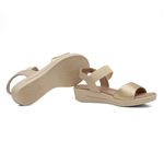Sandália Feminina Usaflex Dourado