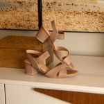 Sandalia Feminina Nude Usaflex