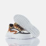 Sneaker Premium Feminino Strip Cool Ingrid Branco e Onça