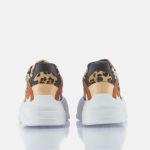 Sneaker Premium Feminino Strip Cool Ingrid Branco e Onça