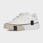 Sneakers Lançamento Branco Ajuste em Velcro