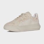 Tênis Sneaker Bege Estiloso Confortável 