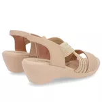 Sandalia Feminina Usaflex Elastico Blush