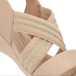 Sandalia Feminina Usaflex Elastico Blush