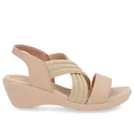 Sandalia Feminina Usaflex Elastico Blush