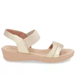 Sandalia Feminina Usaflex Dourada