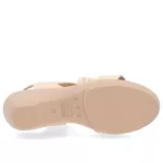 Sandalia Feminina Usaflex Elastico Pessego