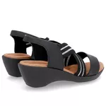 Sandalia Feminina Usaflex Elastico Preto