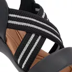 Sandalia Feminina Usaflex Elastico Preto