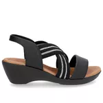 Sandalia Feminina Usaflex Elastico Preto