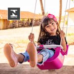 Balanço Infantil Bebê De Plástico Criança Completo Aprovado Inmetro Rosa